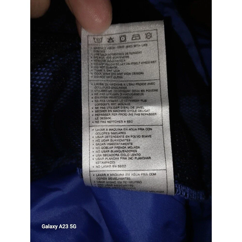Nike Mens XL Blue Pullover Windbreaker Jacket 1/2 Zip Y2K